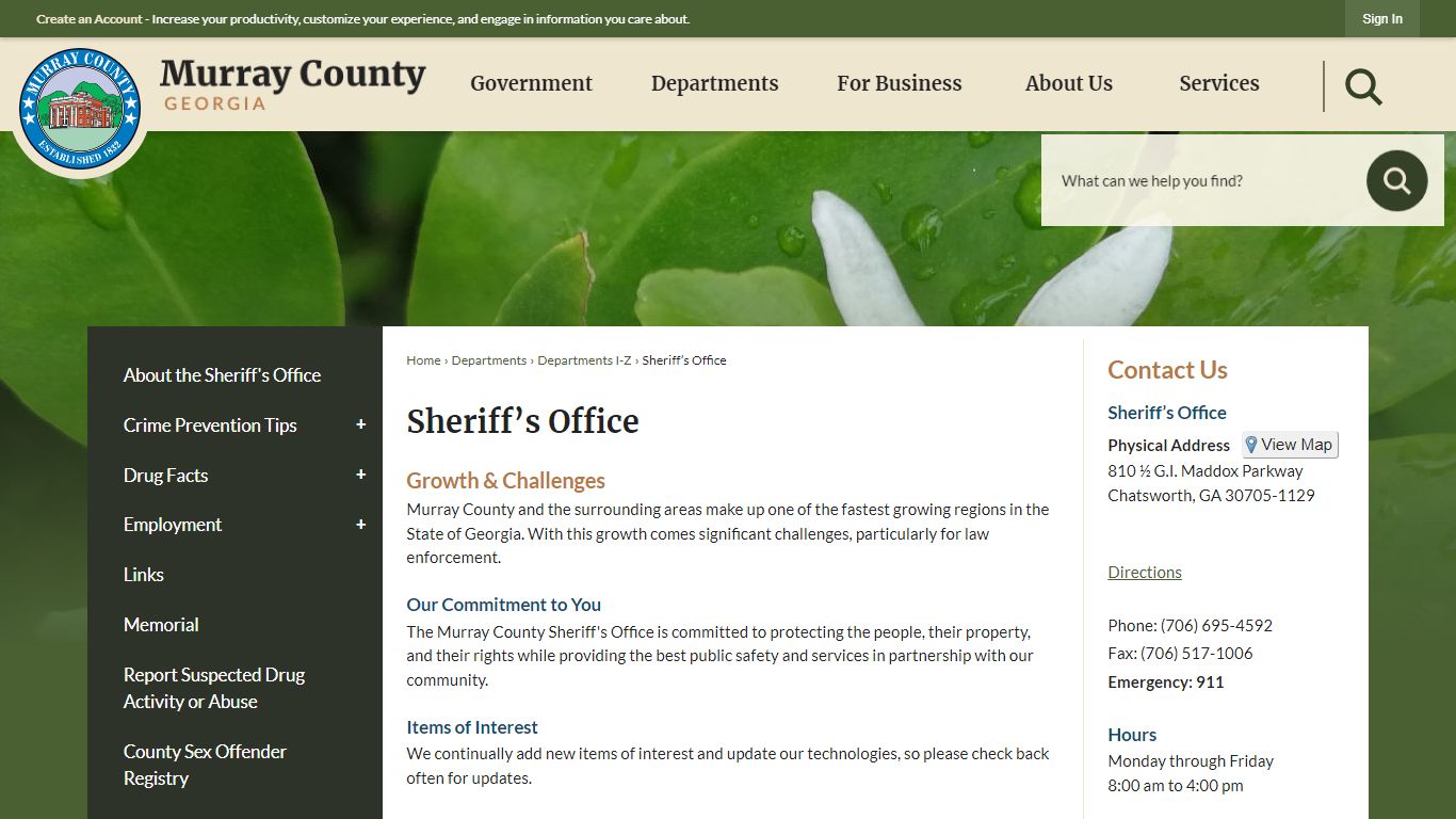 Sheriff’s Office | Murray County, GA - Official Website