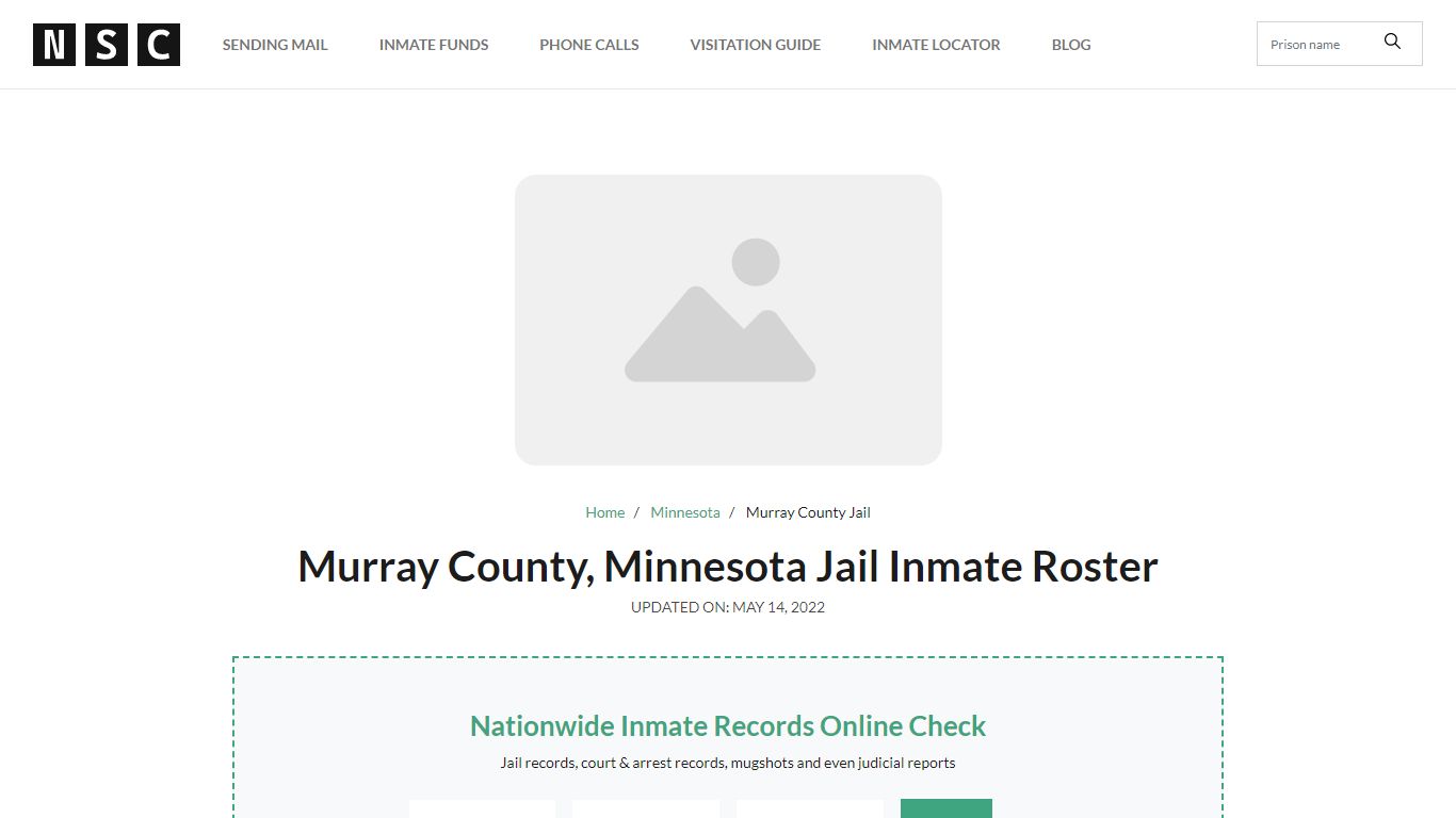Murray County, Minnesota Jail Inmate Roster